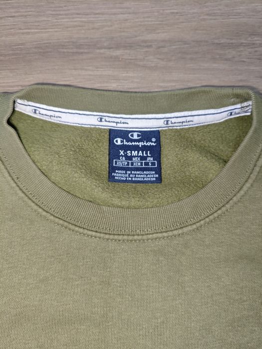 Світшот Champion crewneck кольору хакі