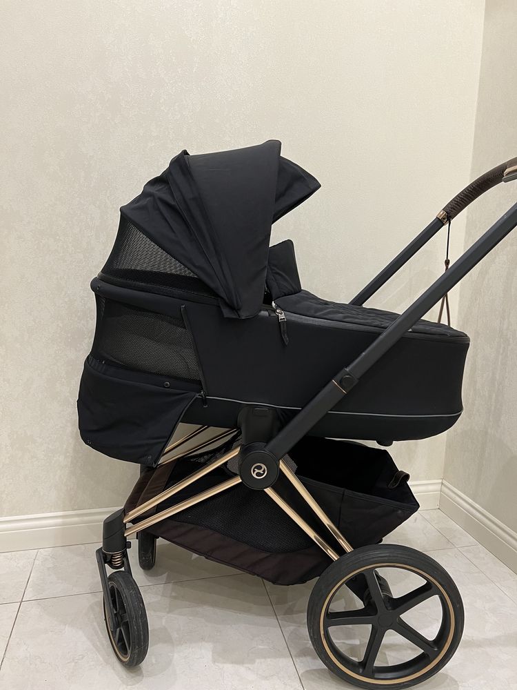 Коляска 2 в 1 Cybex Priam Patinum, rose gold