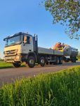 Transport HDS, kontenerów, maszyn, słupy, więźby, wywrotki, hds