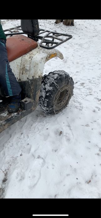 Цепі для квадроцикла, їзда зимою
