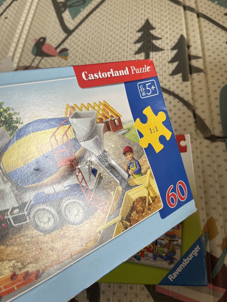 Zestaw 2 x puzzle auta chłopiec 5+