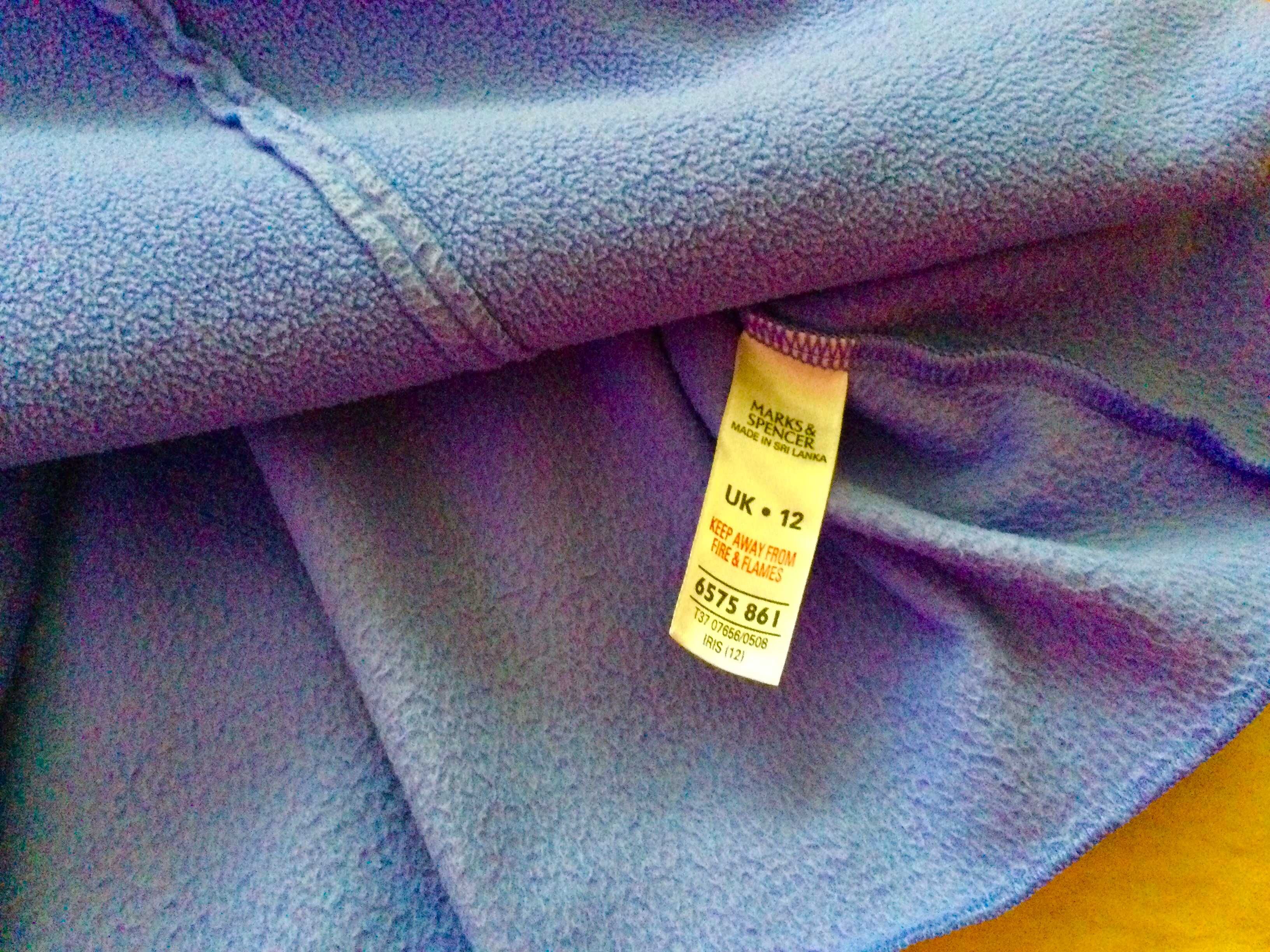 Marks&Spencer Флисовая Пижама S-M зимний Домашний комплект.