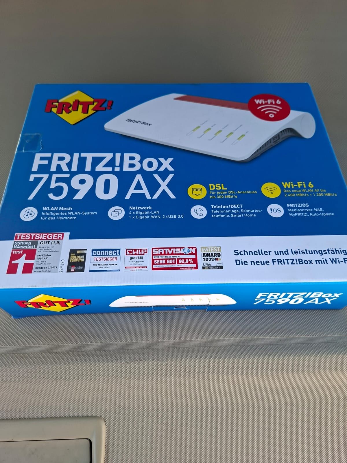 Router Wi-Fi FRITZ!Box 7590 AX DSL WAN Wi-Fi 6 MESH
+ Dodaj do porówna