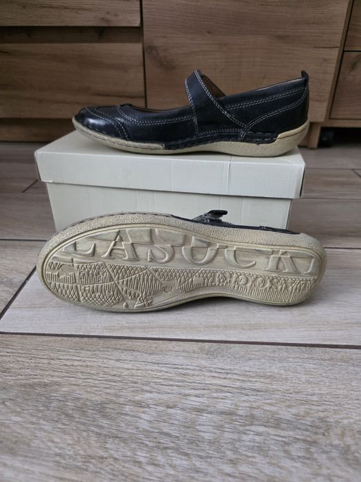 Lasocki półbuty buty baleriny  skóra naturalna r.38