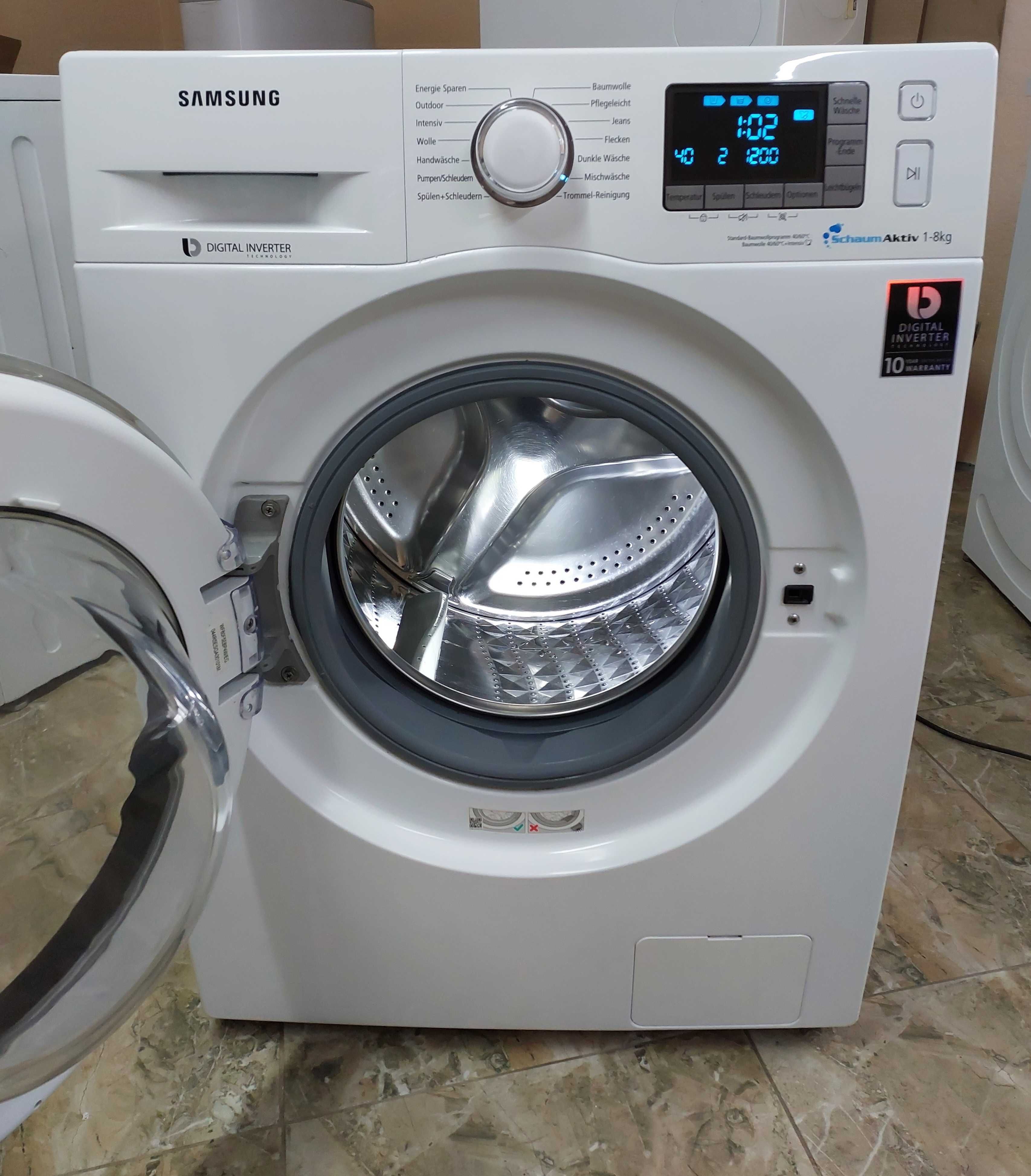 Пральна машина пралка на 8кг А+++ Самсунг Samsung WF80F5EBP4W б/в