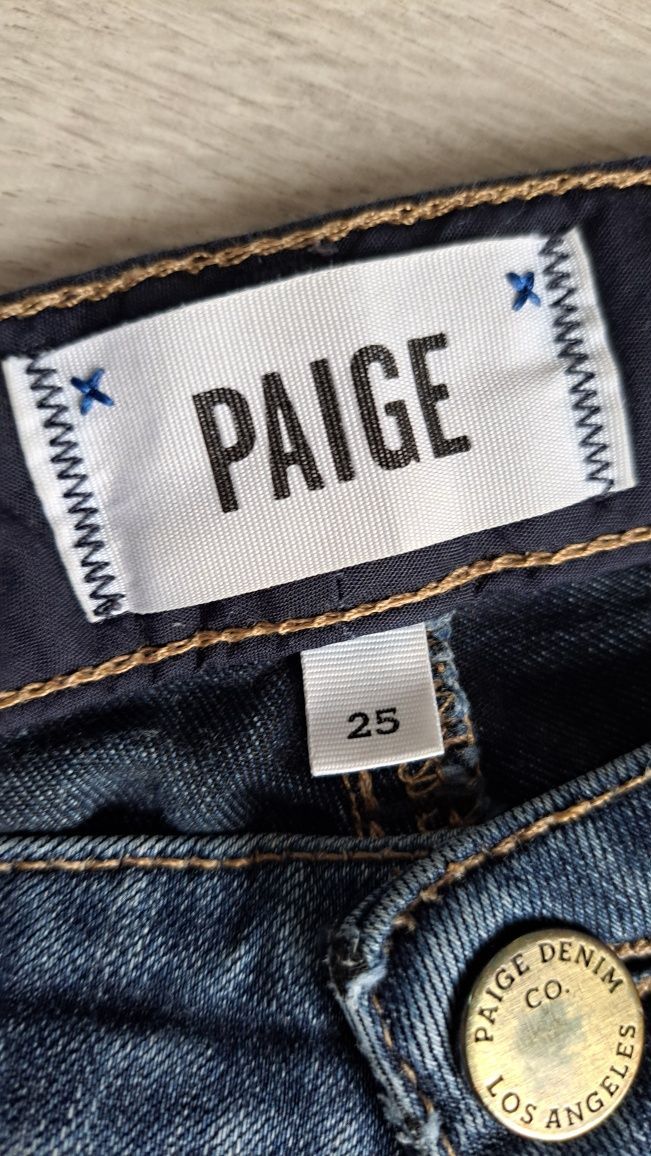 Paige spodnie damskie jeans rurki skinny XS