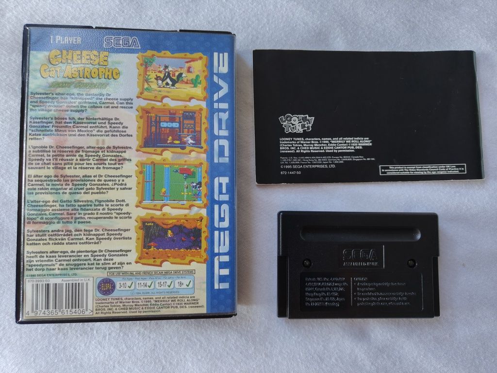 Sega MegaDrive Speedy Gonzalez Chese Catastrophe komplet !!