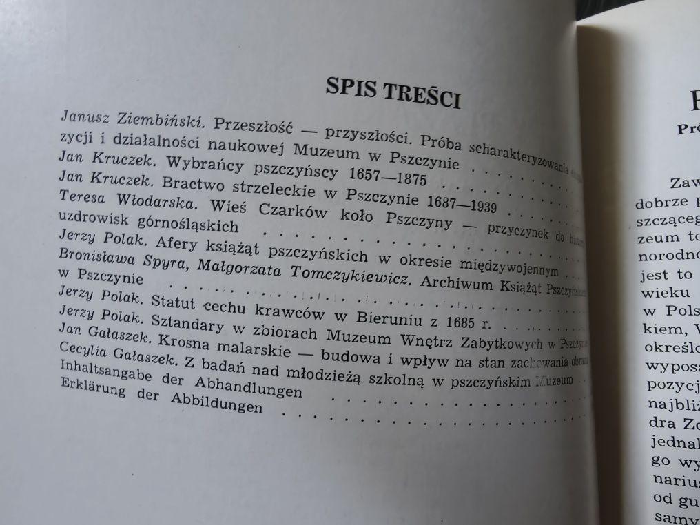 Materiały Muzeum wnętrz zabytkowych w Pszczynie 
Janusz Ziembiński