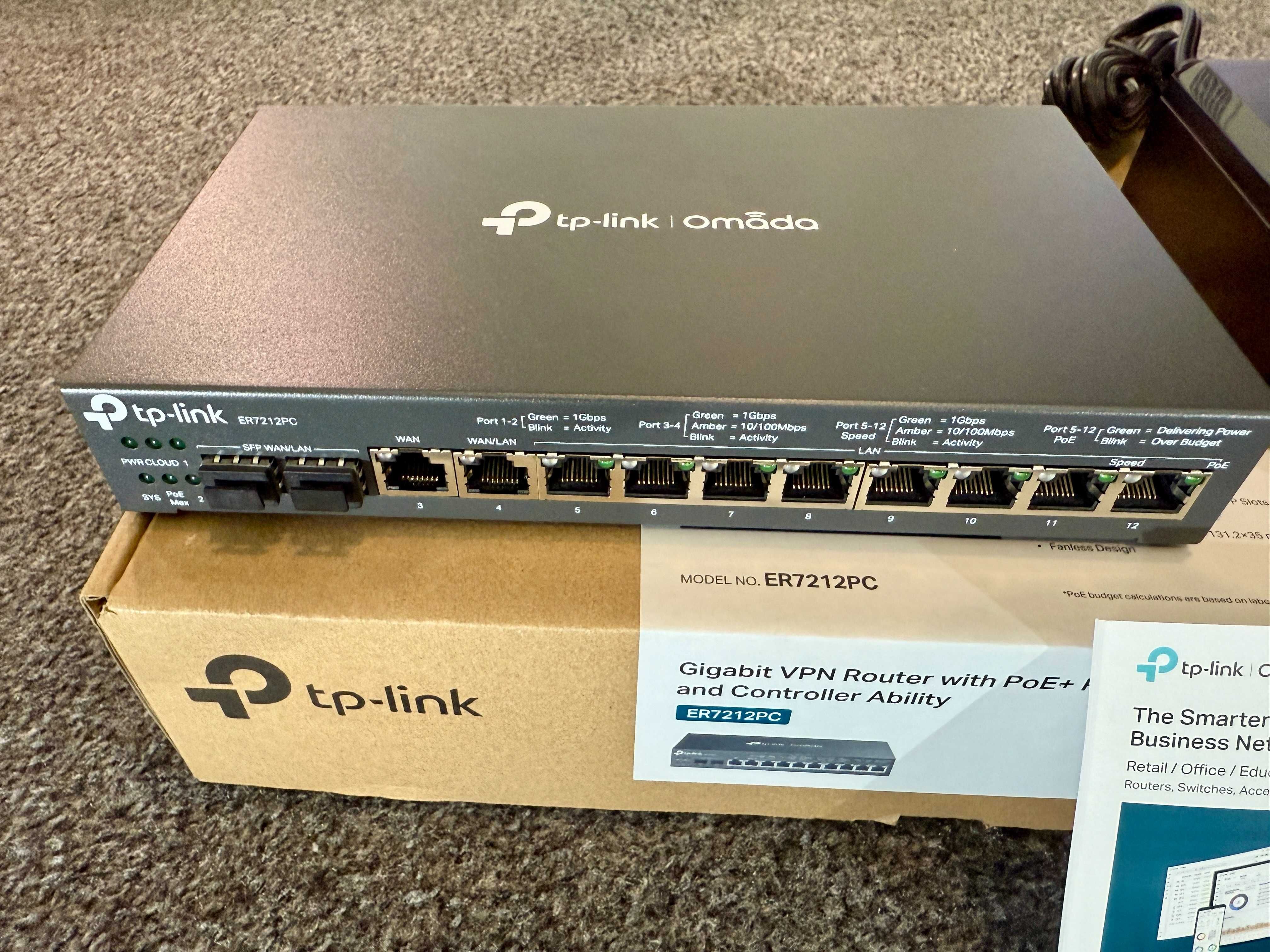 TP LINK ER7212PC Router omada 3-w-1 Router+Kontroler+POE