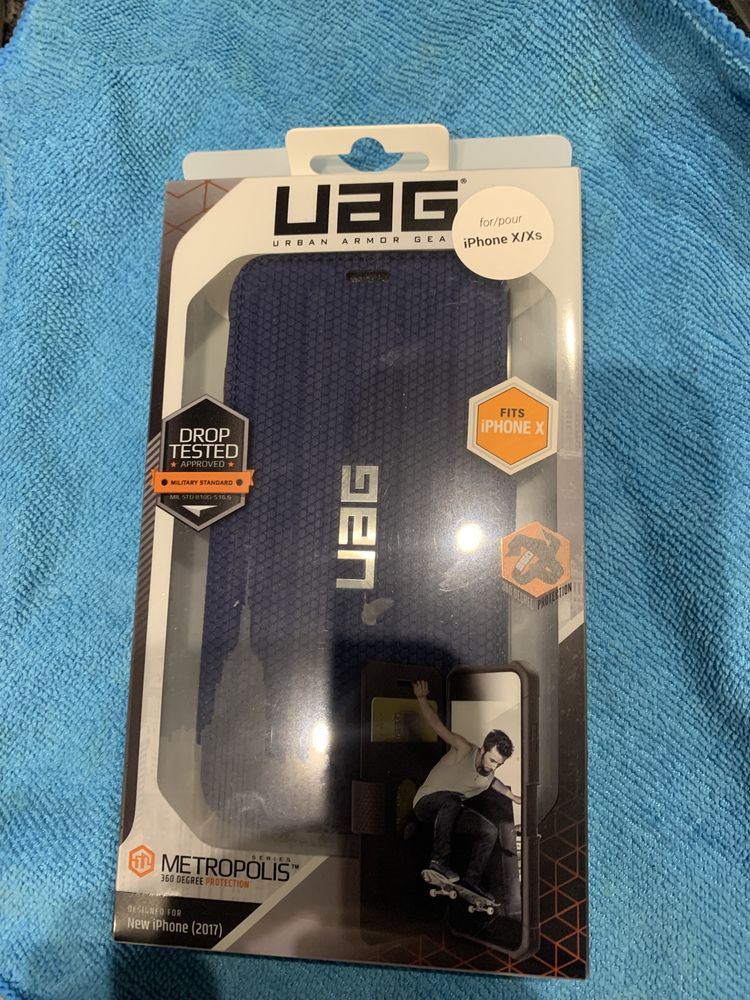 UAG Metropolis Iphone X / XS противоударный тактический чехол книжка