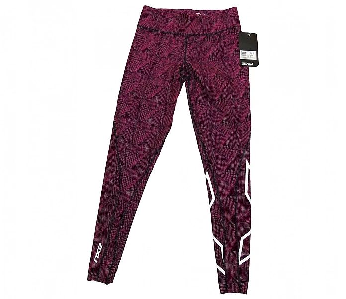 2xu Mid-rise Print Compression Legginsy Kompresyjne Run Biegania