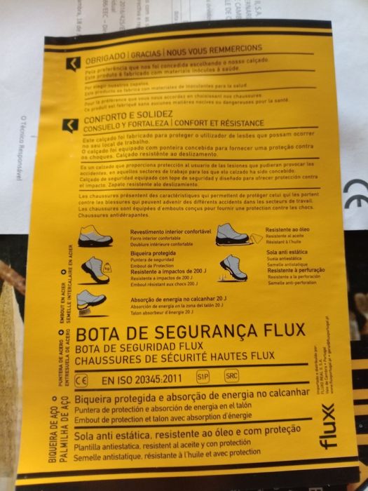 Botas biqueira de aço número 42