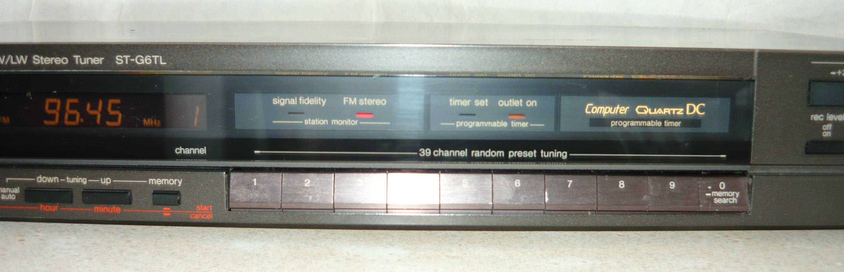 Technics Tuner Radio TIMER ST-G6TL Zegar ST G6T wieża PRL stary model