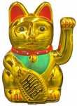 Japoński Kot Maneki-Neko Chiński Kot Szczęścia 13 cm