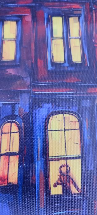 Tela pintura noturna