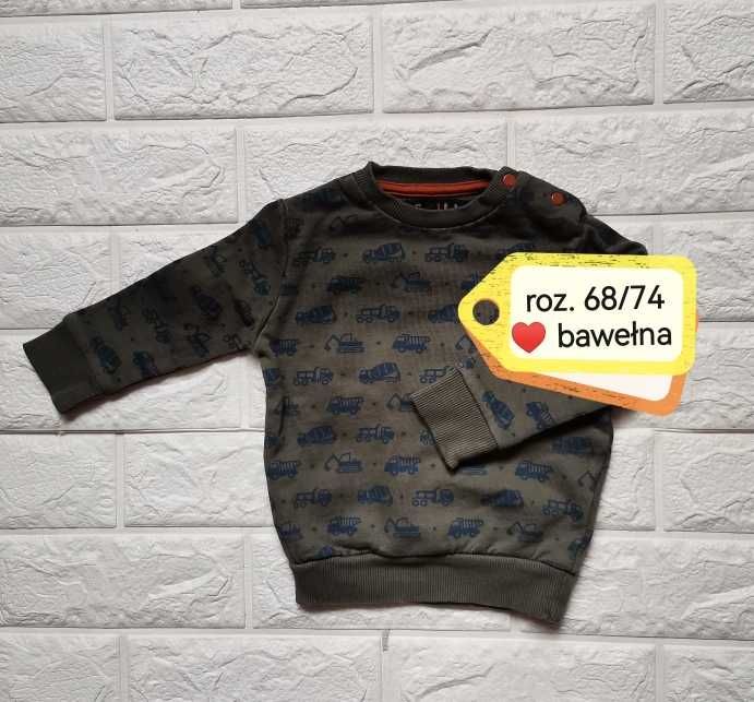 9 zł  bluza sweter bluzka- maszyny budowlane roz. 74