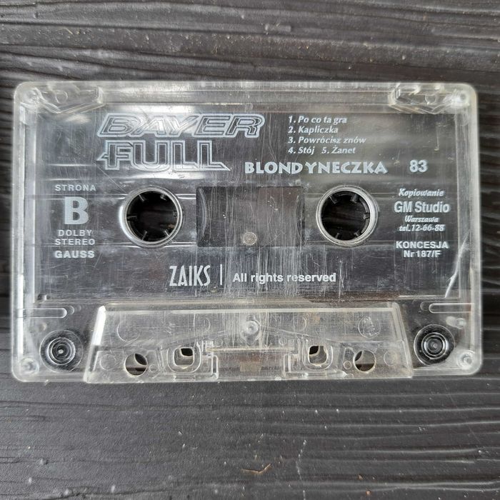 Baayer Full Blondyneczka debiutancka kaseta magnetofonowa