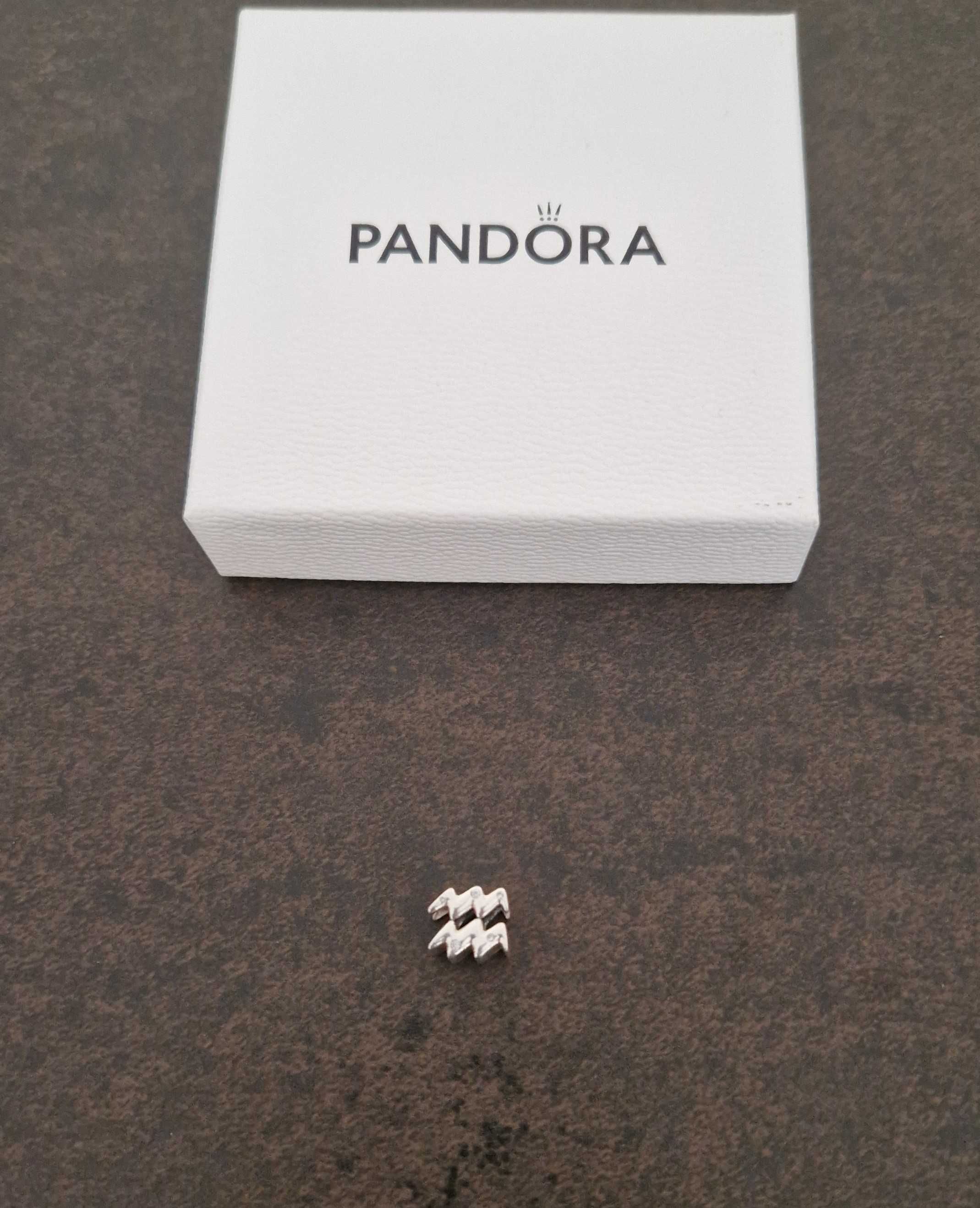 Pandora charms zodiak lśniący wodnik