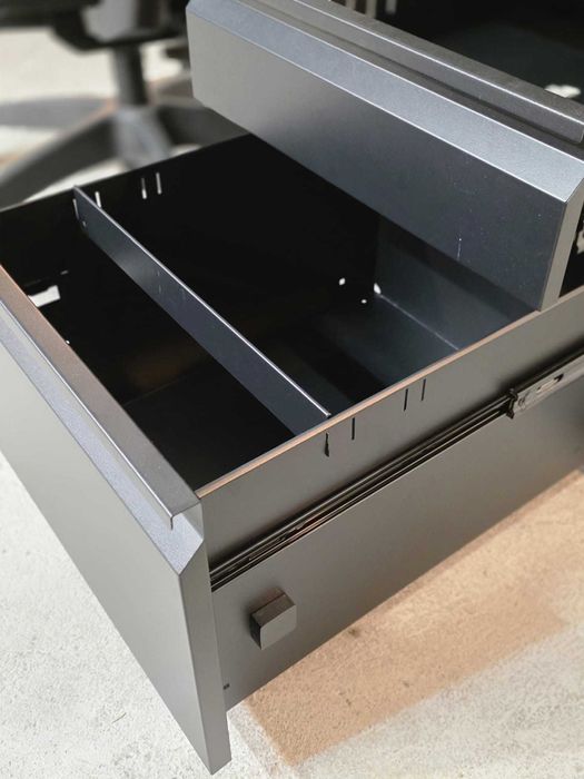 Zestaw 3w1 !Biurko LOFT ,krzesło ERGONOMICZNE, kontenerek na dokumenty