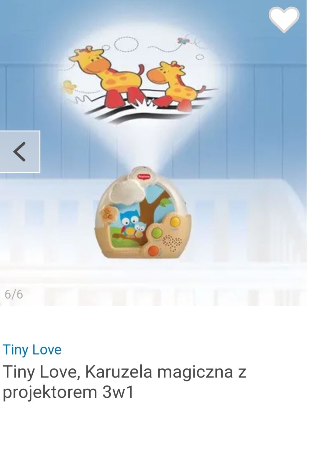 Karuzela tiny love magiczna z projektorem