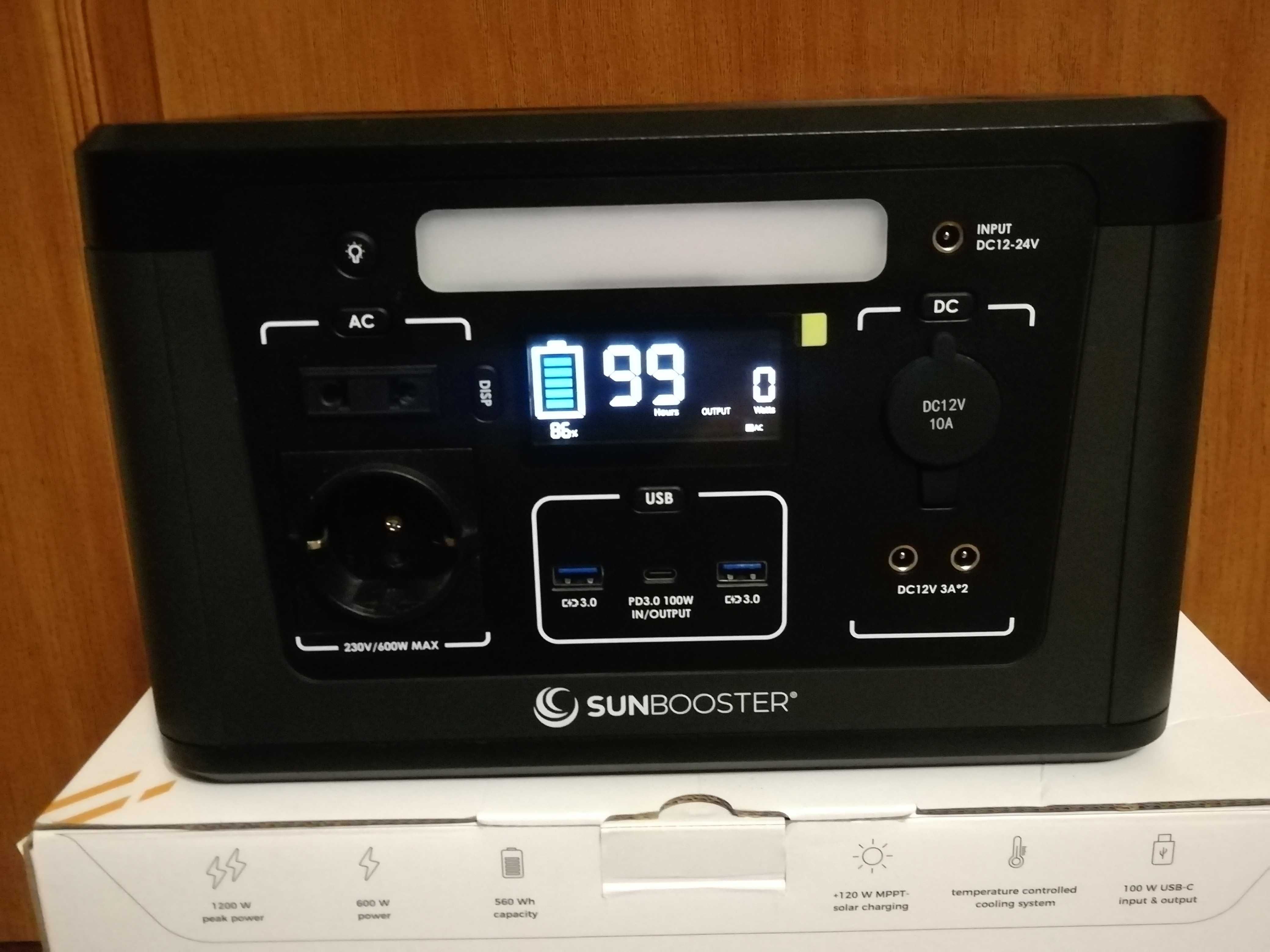 Зарядна станція Sunnybag Powerstation 600W 560Wh