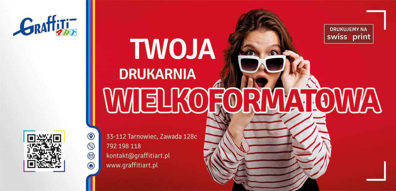 Drukarnia wielkoformatowa. Banery, naklejki ulotki, wizytówki, plakaty