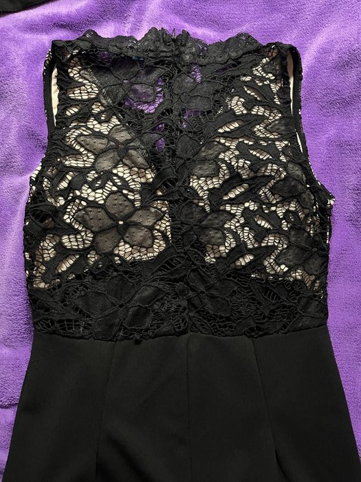 Комбінезон чорний з мережевом