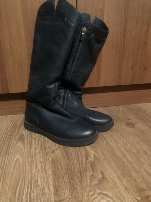 Зимові чоботи(сапоги) 36. Шкіра