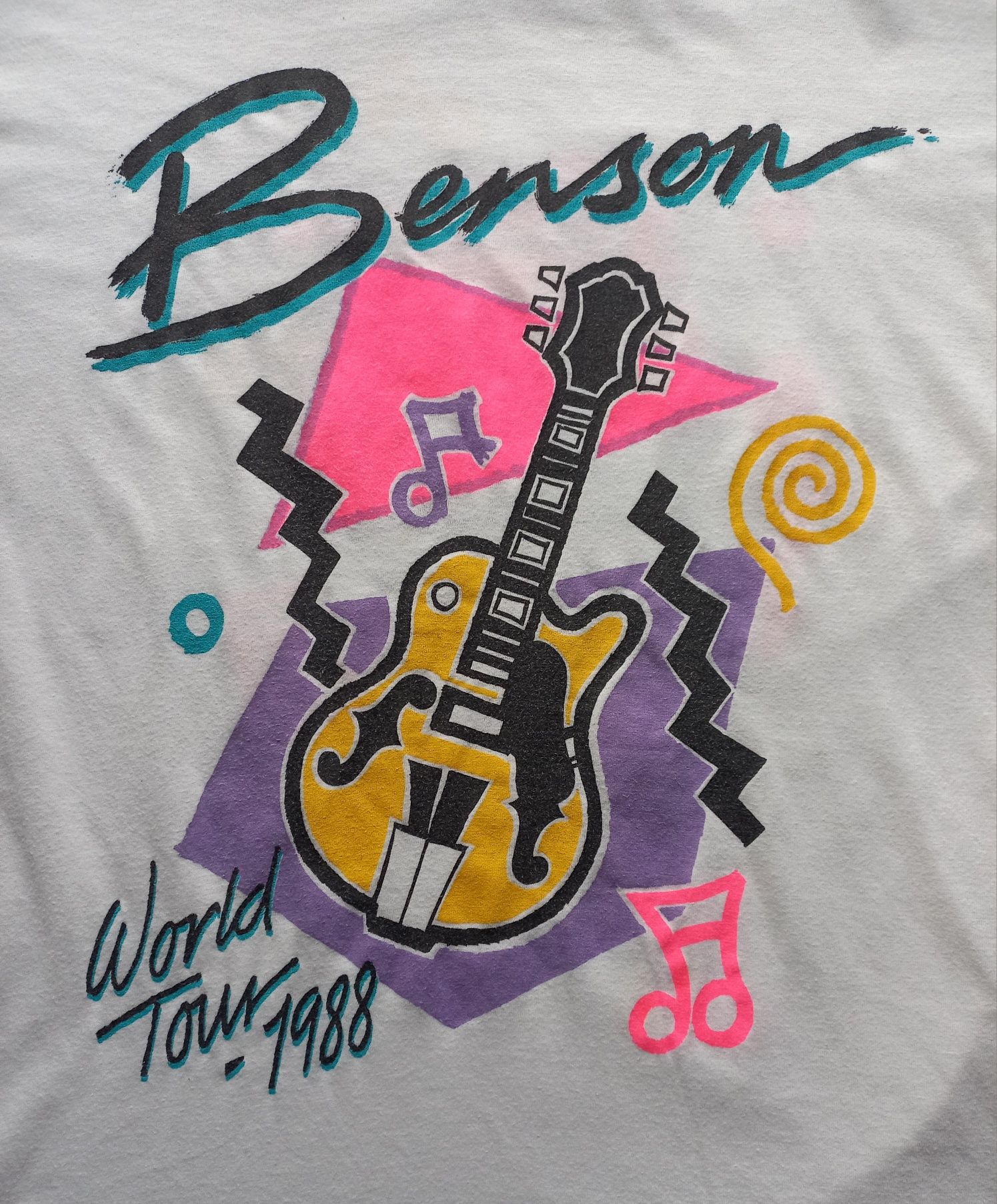 Винтаж туровый Мерч футболка George Benson size 2XL(XL) 1988г