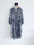 Nowa sukienka metalizowana boho luźna oversize basic wzory Zara