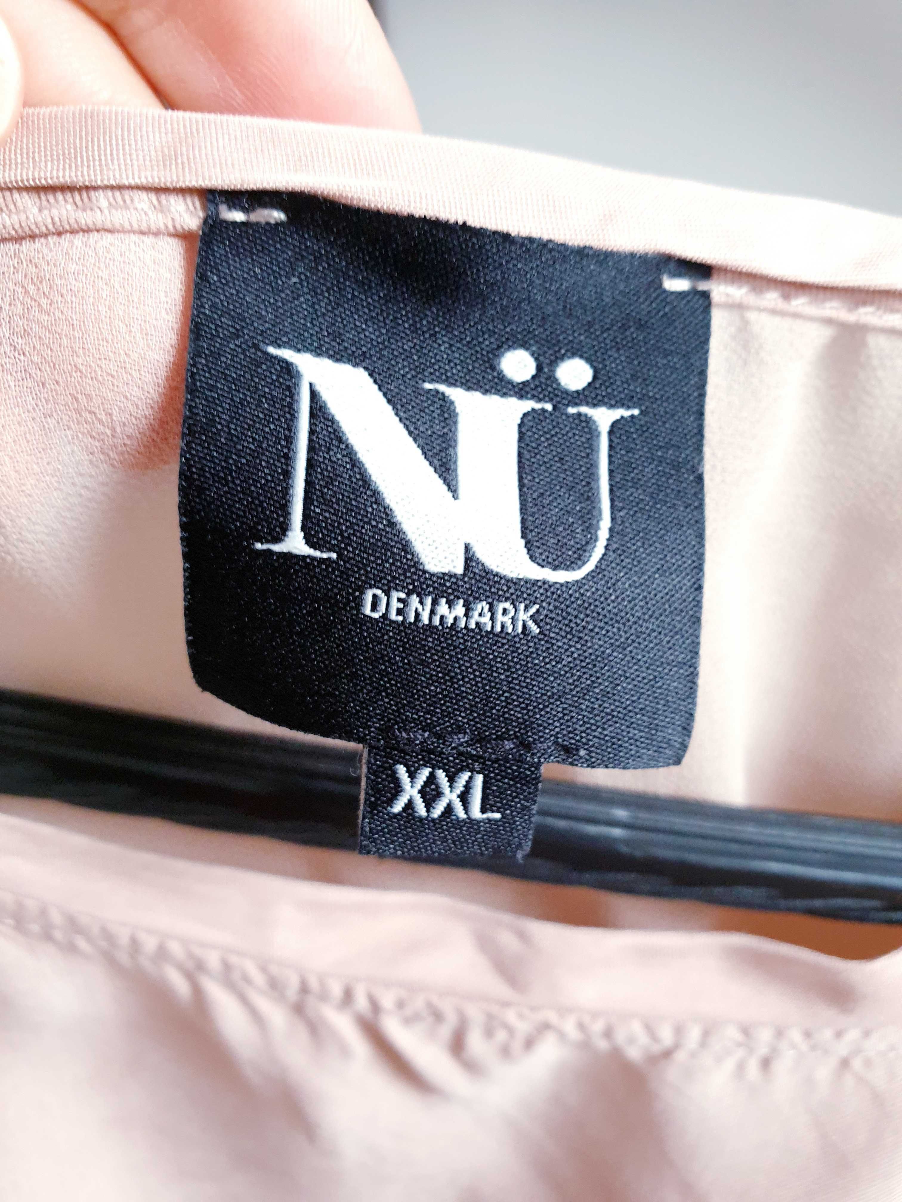 Bluzka beżowa t-shirt cupro 44 Nu Denmark