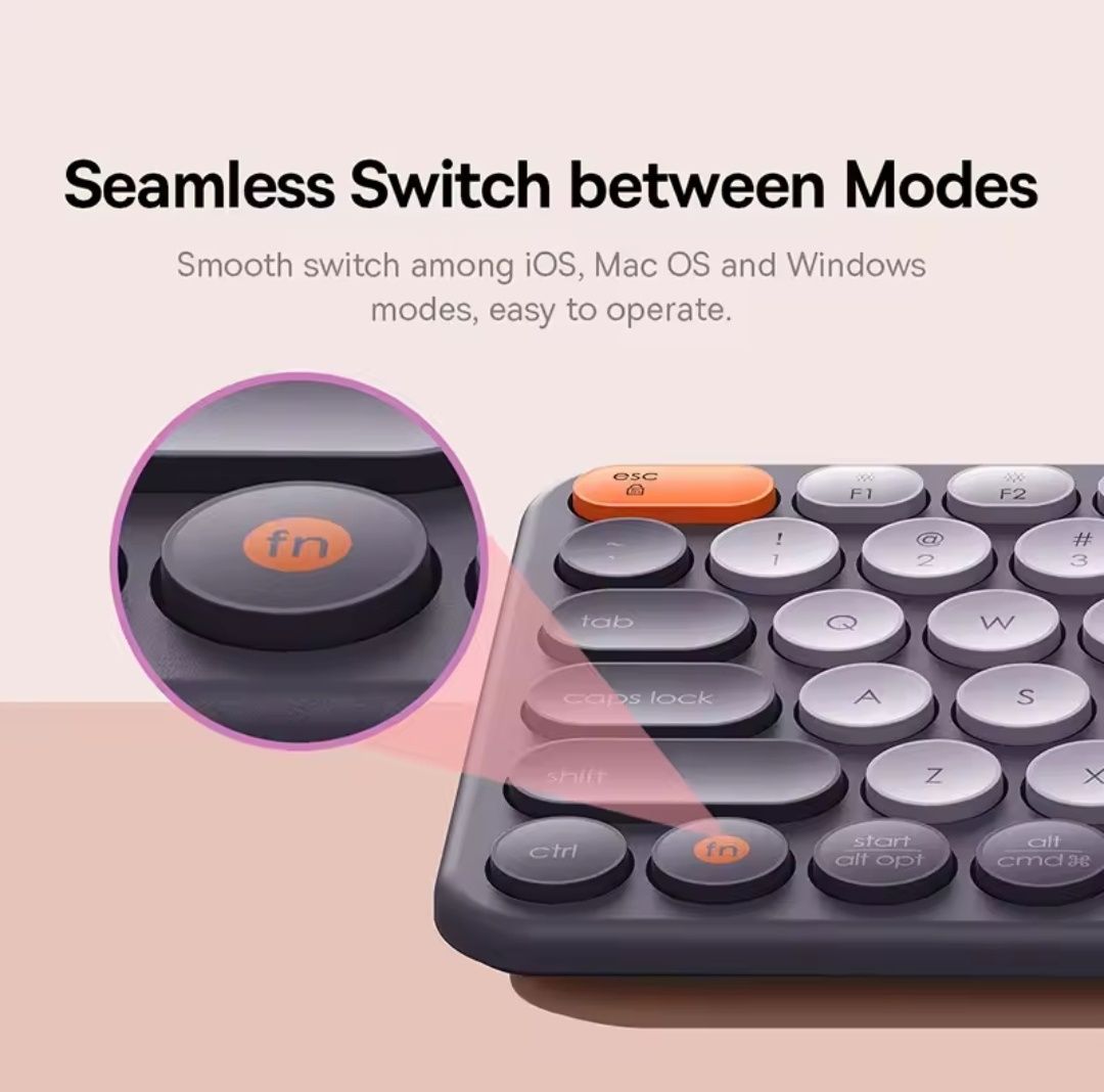 Bezprzewodowa Klawiatura Baseus K01B 3w1 Bluetooth 5.0 | 3.0 + 2.4GHz