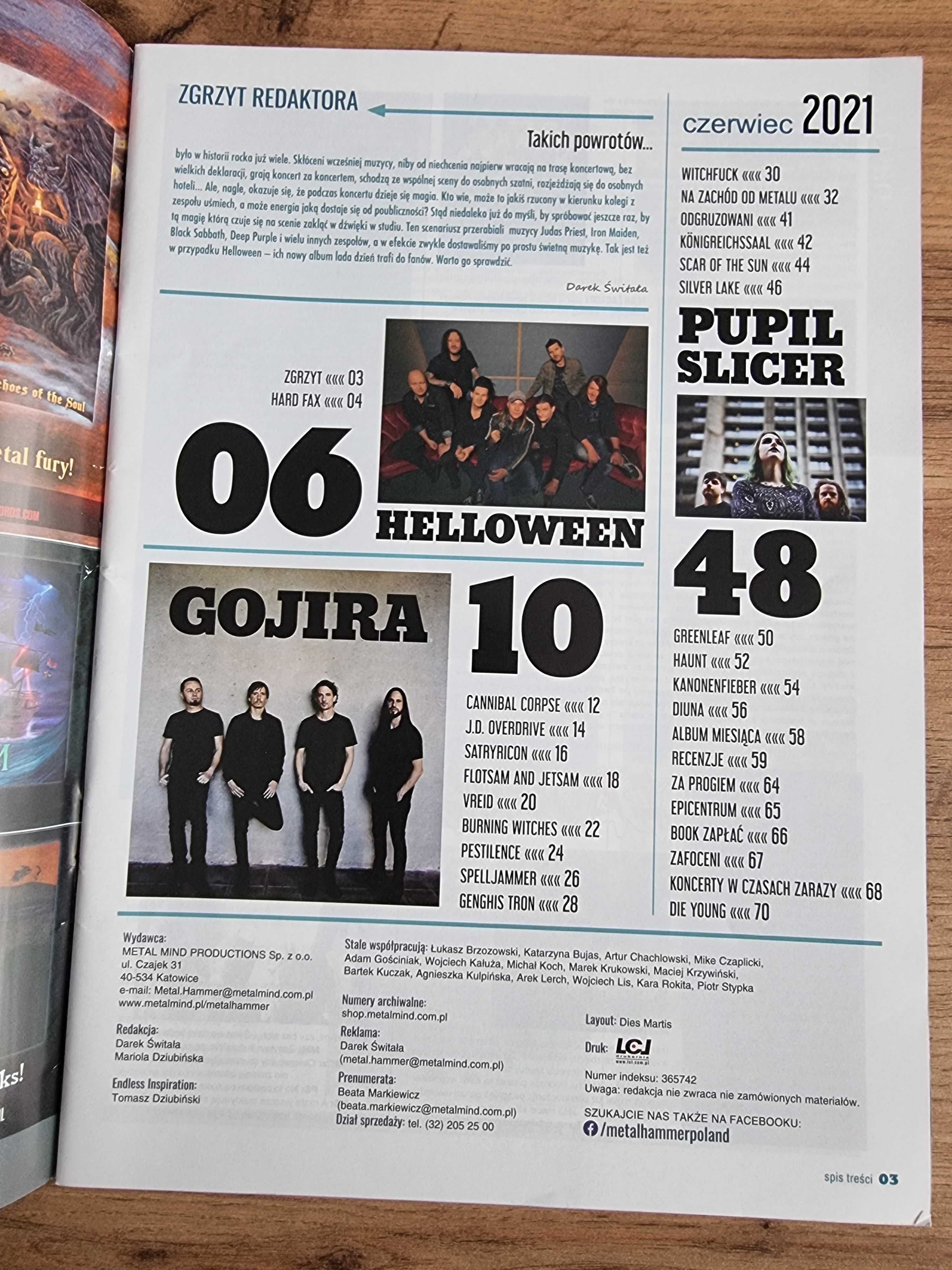 Metal Hammer 2021 - Helloween, Plakaty: Deep Purple, Idles