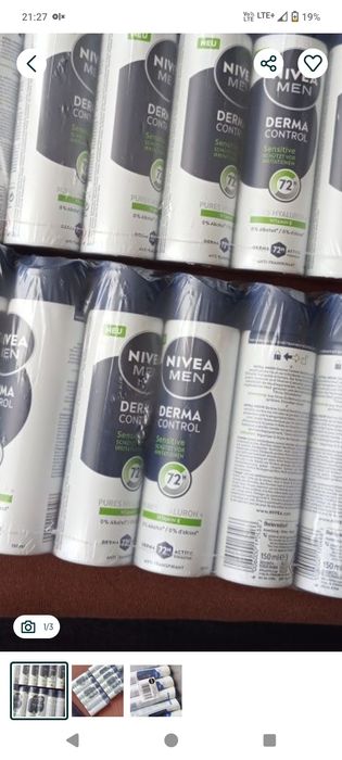 Antyperspiranty męskie Nivea men