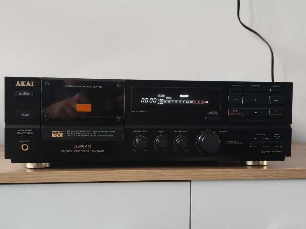 Akai GX-65 odtwarzacz kaset deck magnetofon Japan 3head wys. za pobran