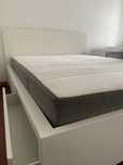 Conjunto Cama MalmIKEA
 4 gavetas,branco160x200cm -c/estrado e colchão