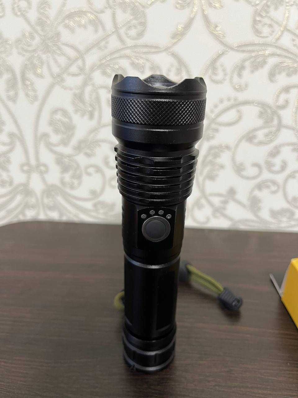 Фонарь ручной аккумуляторный  X80-P50 LED ZOOM 5 режимов USB interfase