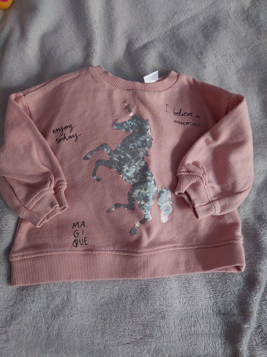 Bluza z jednorożcem marki Zara rozmiar 80