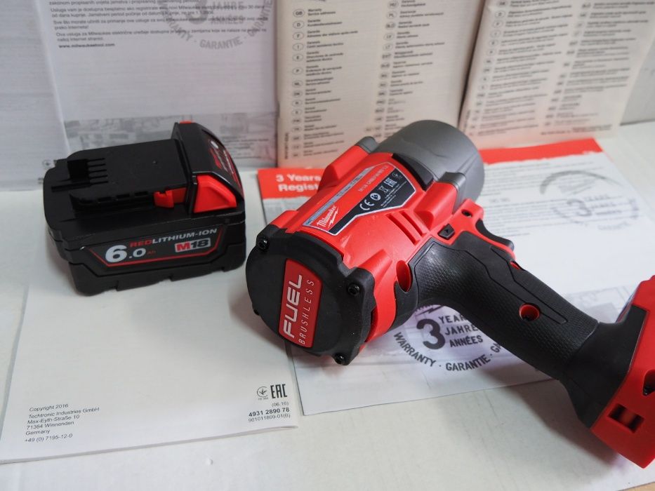 MILWAUKEE M18 FHIWF udarowy klucz 1/2' Moment obr. 1900Nm 18v bez lad