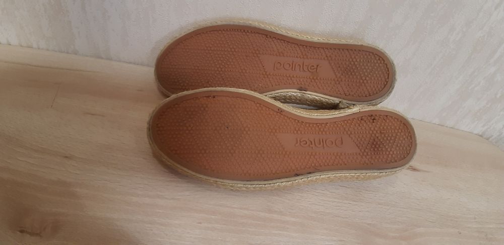 Текстильные туфли макассины балетки Pointer, p.37, ст.23,5 см