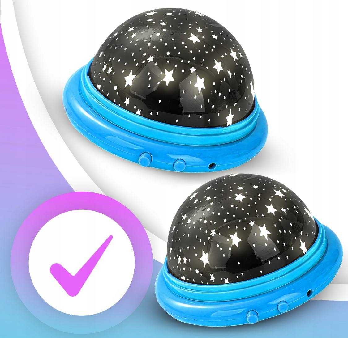 PROJEKTOR GWIAZD lampka nocna led usb/baterie rzutnik nieba dla dzieci
