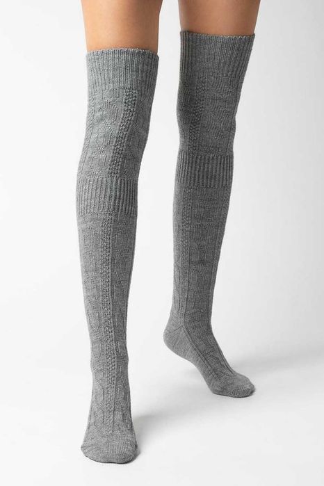 Теплі гольфи вище коліна з вовною заколінки жіночі
