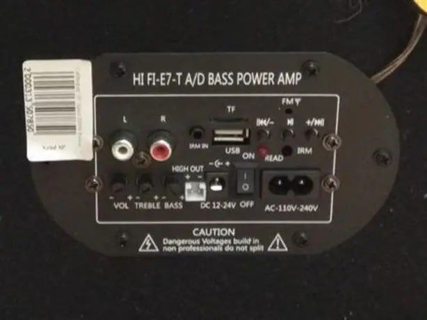 Сабвуфер в машину 1000 Вт з Bluetooth, активний самбуфер ZX-10Sub