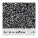 Q-COVER Tynk Mozaikowy w kolorze SZARY CIEMNY GRAFITOWY M42 | 25kg