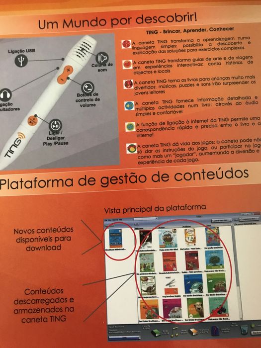 O livro interativo de Inglês, com sons originais, jogos, dialogos e um