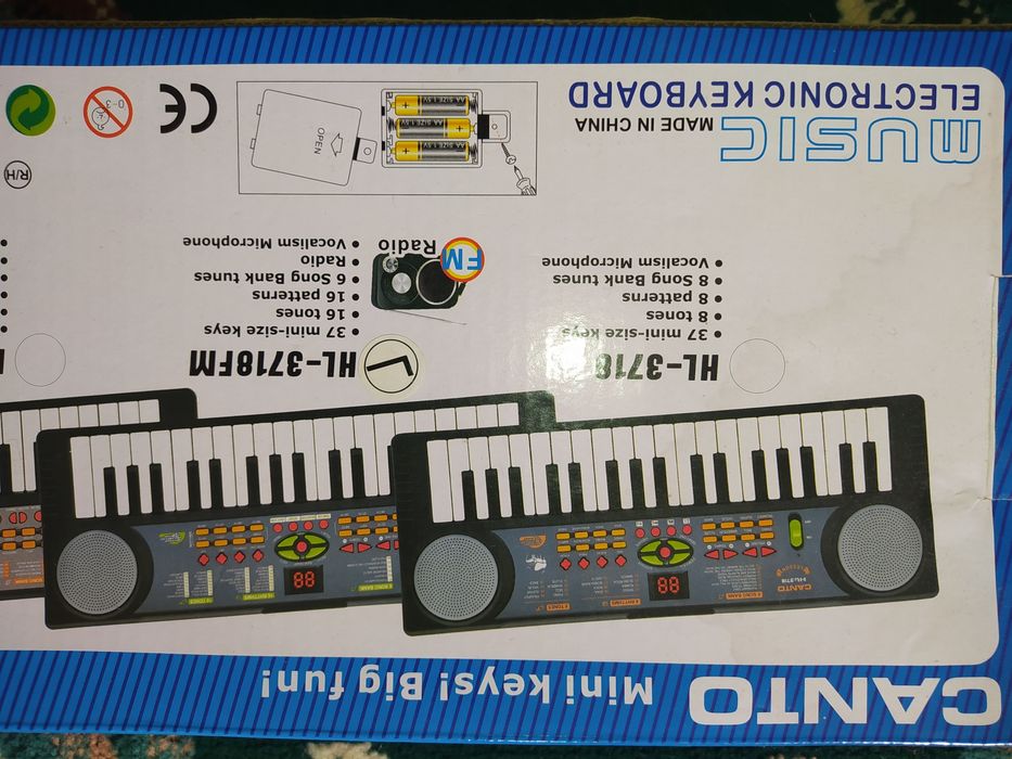 Синтезатор пианино детское с микрофоном