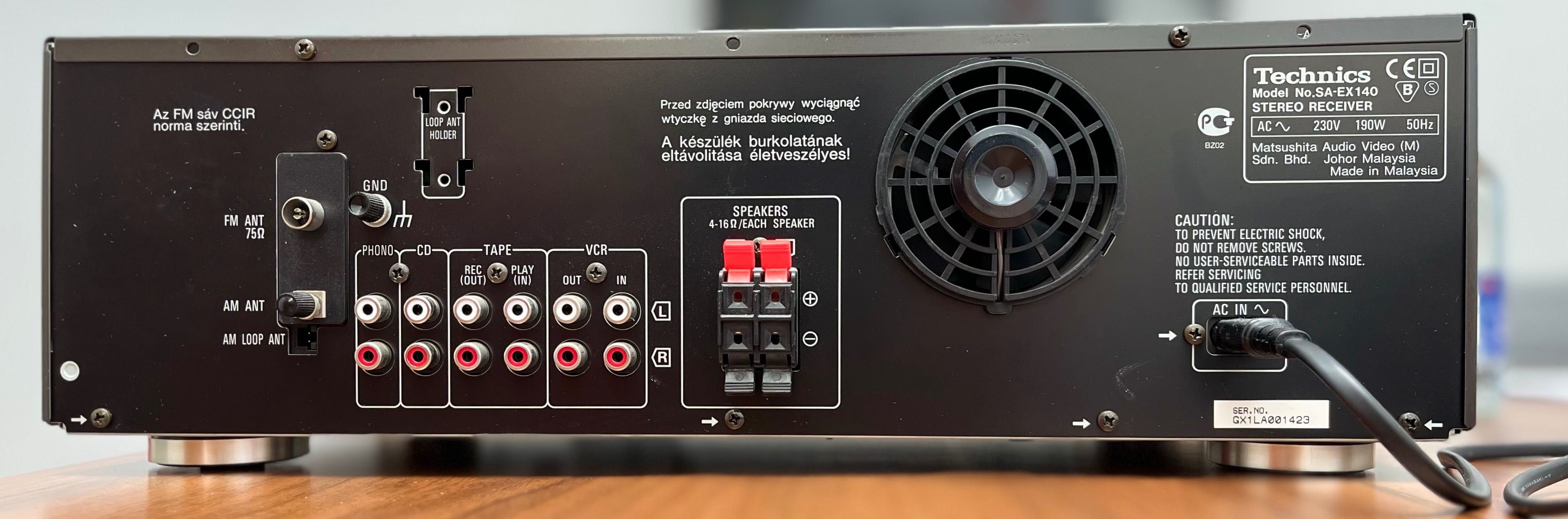 Technics AV Control Stereo RECEIVER SA-EX140 w świetnym stanie!