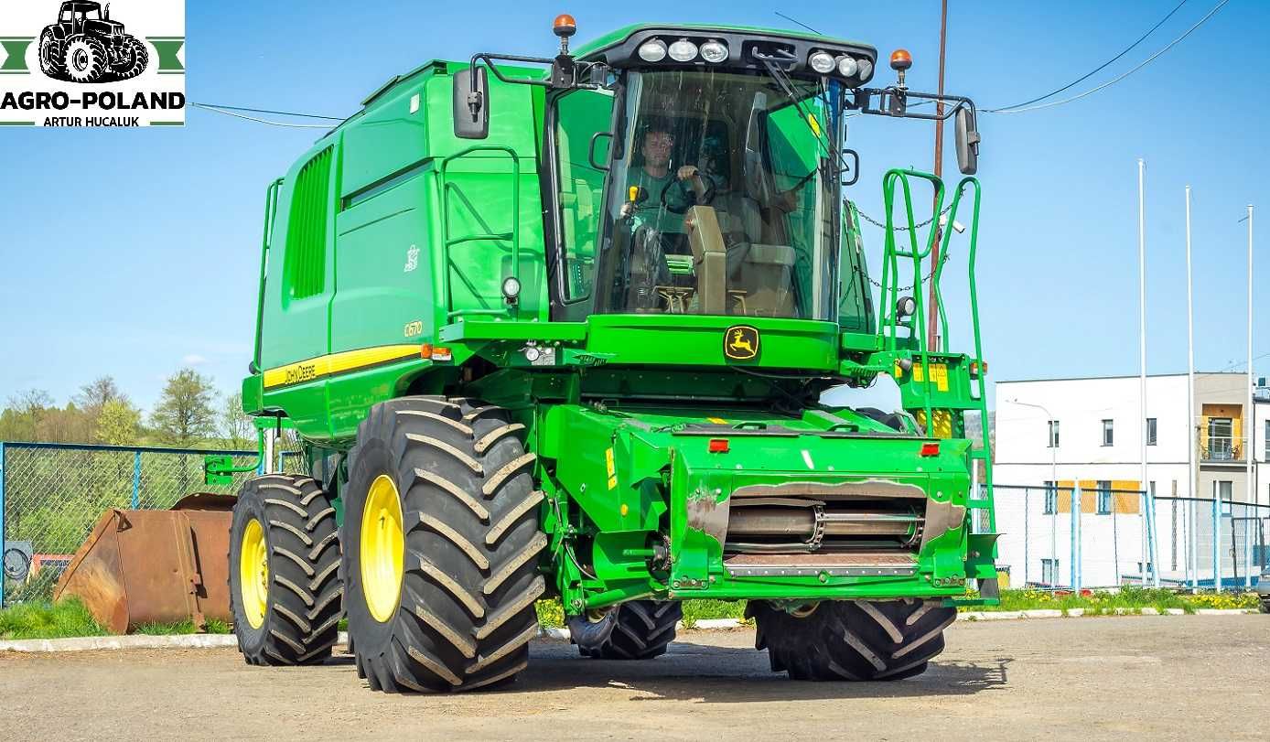 Комбайн JOHN DEERE C 670 - 2010 год - 1414 м/ч - 7,6 M