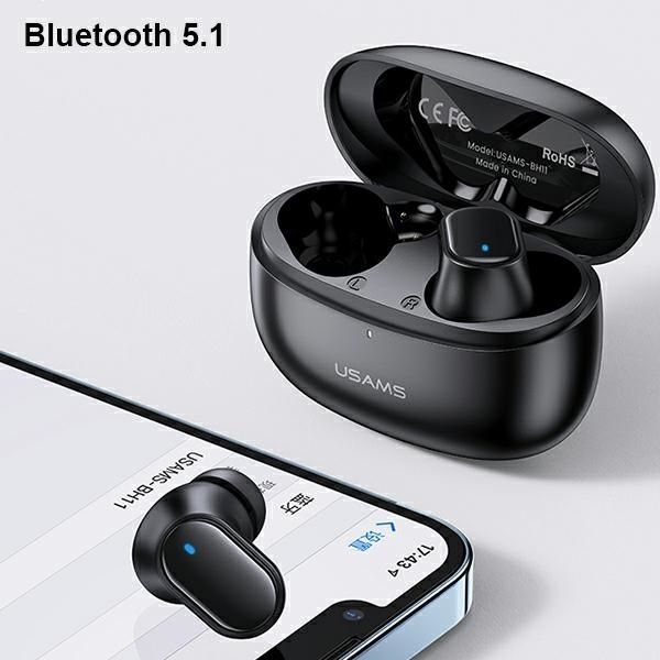 Usams Słuchawki Bluetooth 5.1 Tws Bh Series Bezprzewodowe Biały/