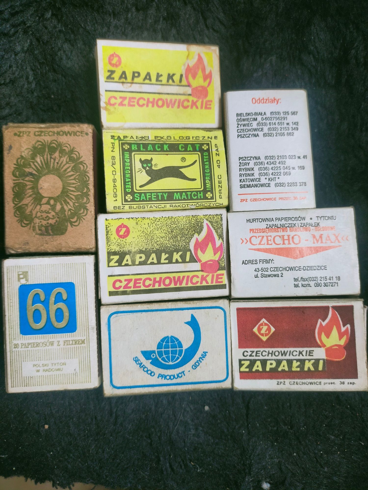Opakowania zapałki Czechowice stare prl
